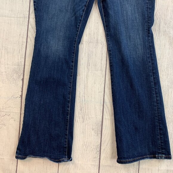 American Eagle Jeans sz 14 Hi Rise Skinny Kick Dark Wash Inseam 31" - Picture 5 of 13